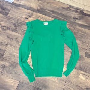 Merci size large green sweater
